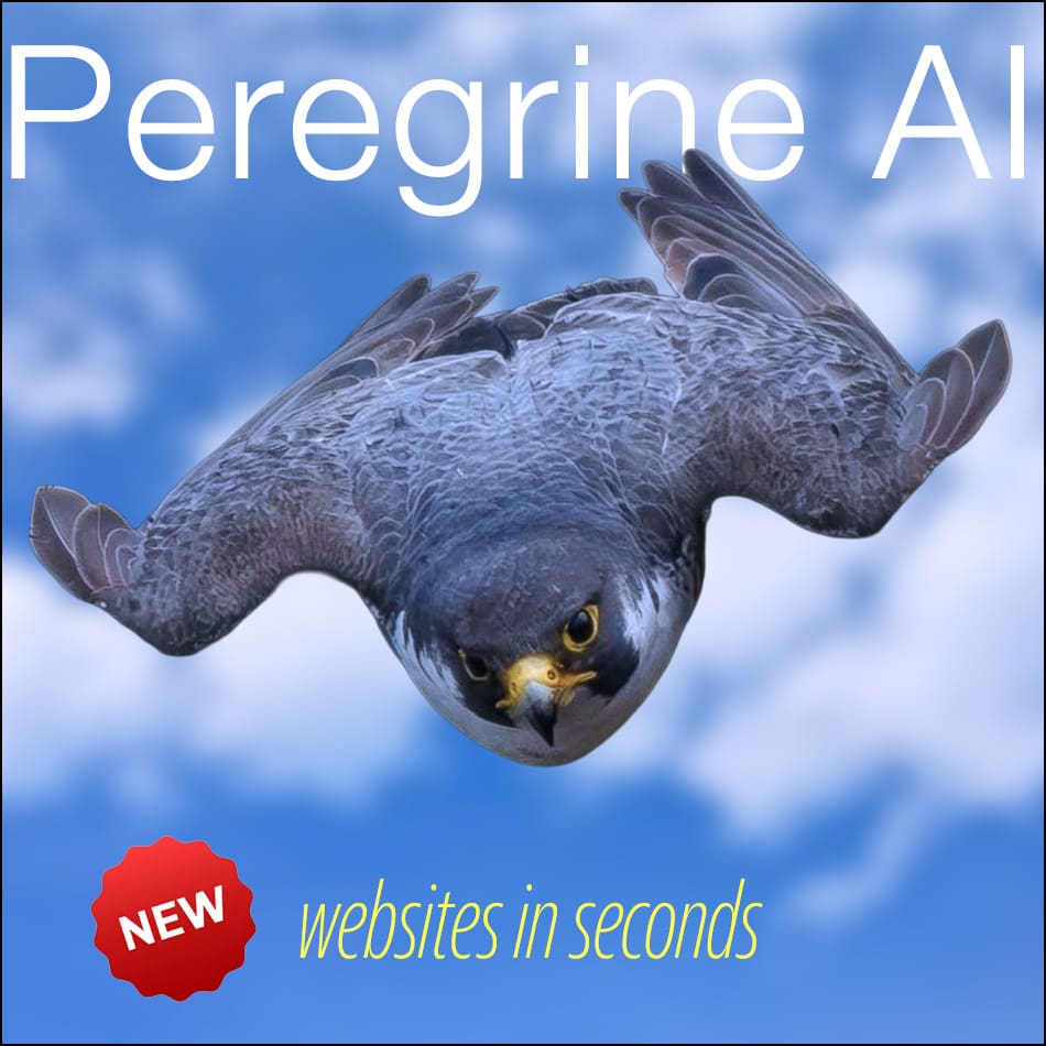 Peregrine AI, the fastest way to build a website